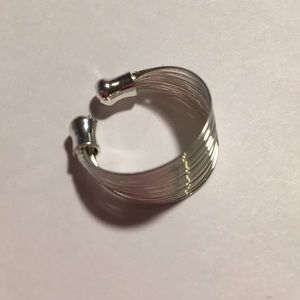 Sterling cuff style ring